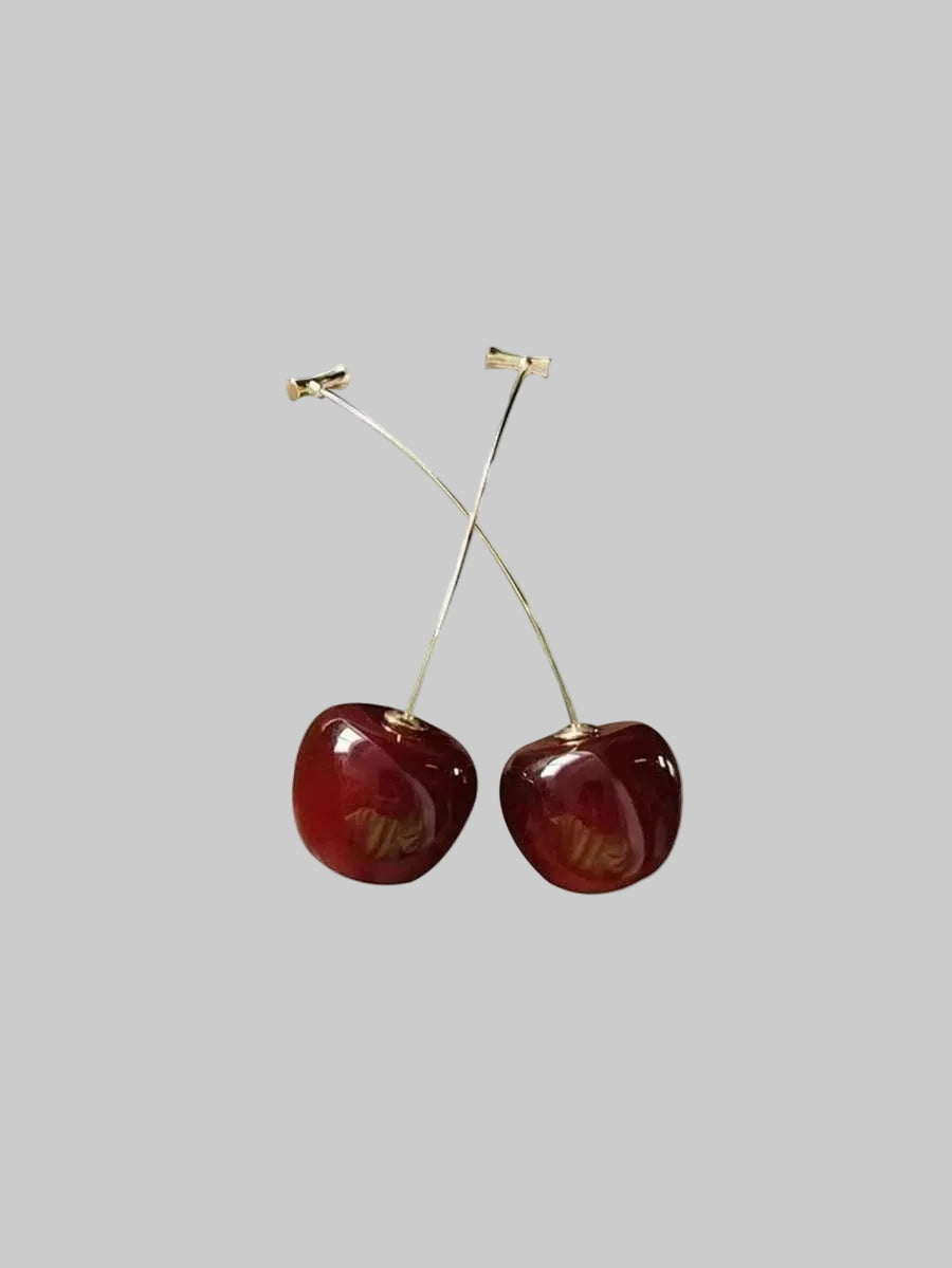 cherry earrings