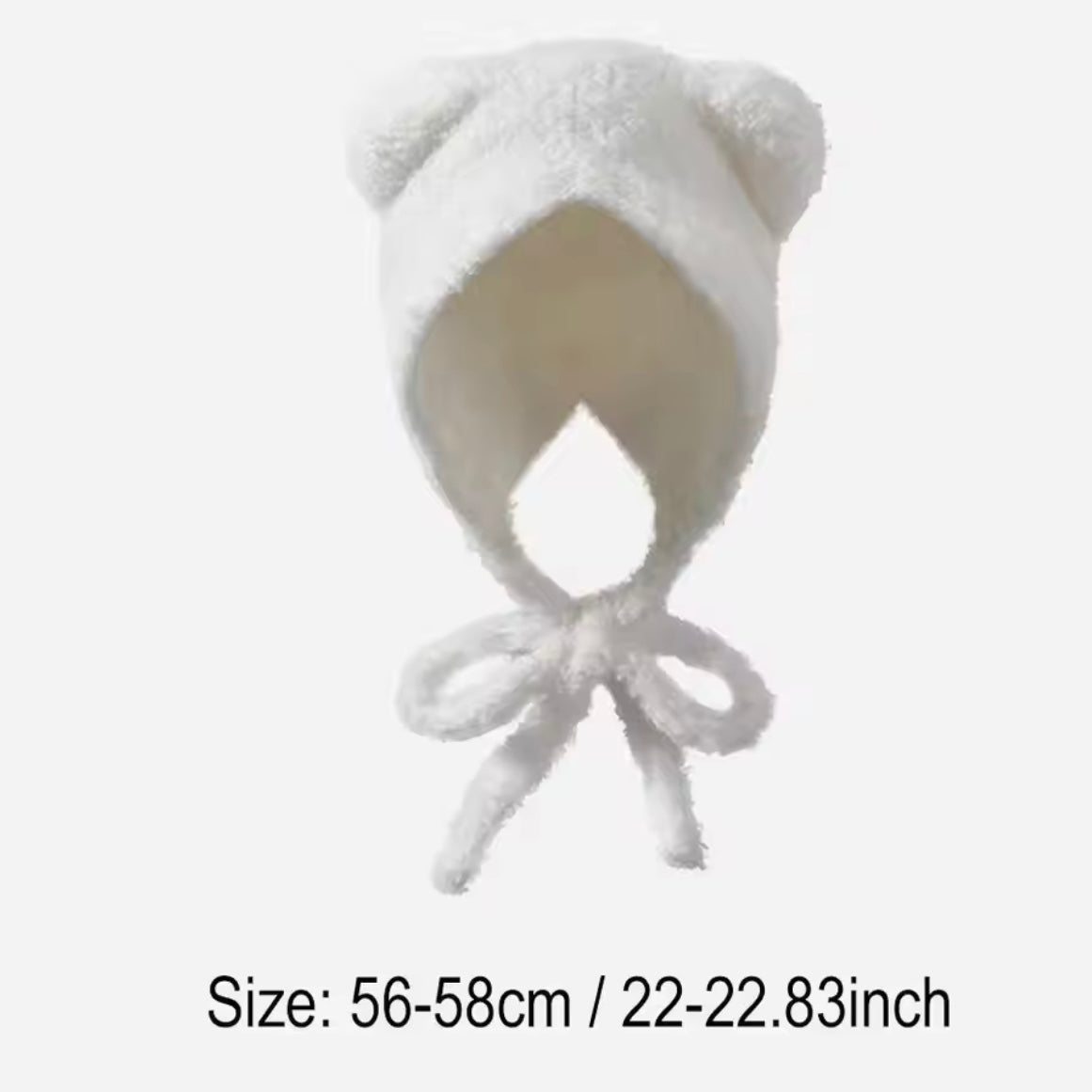 plush cat ear beanie