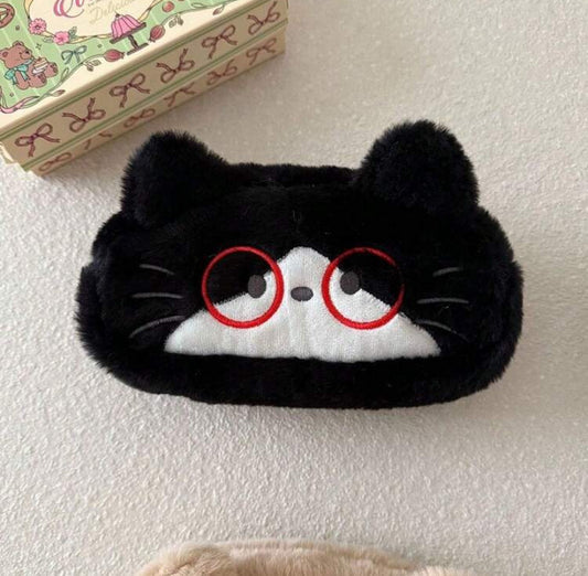 plush cat pencil case