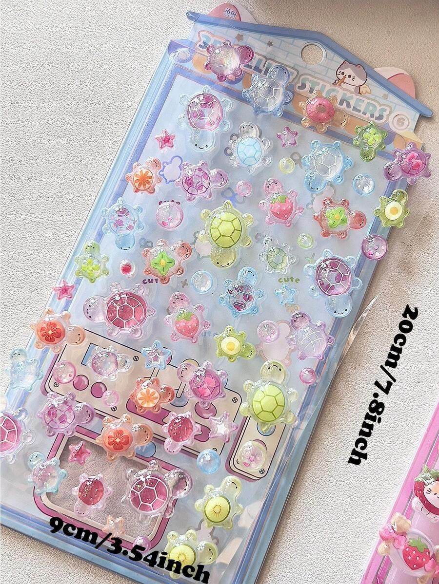 kawaii 3d stickers