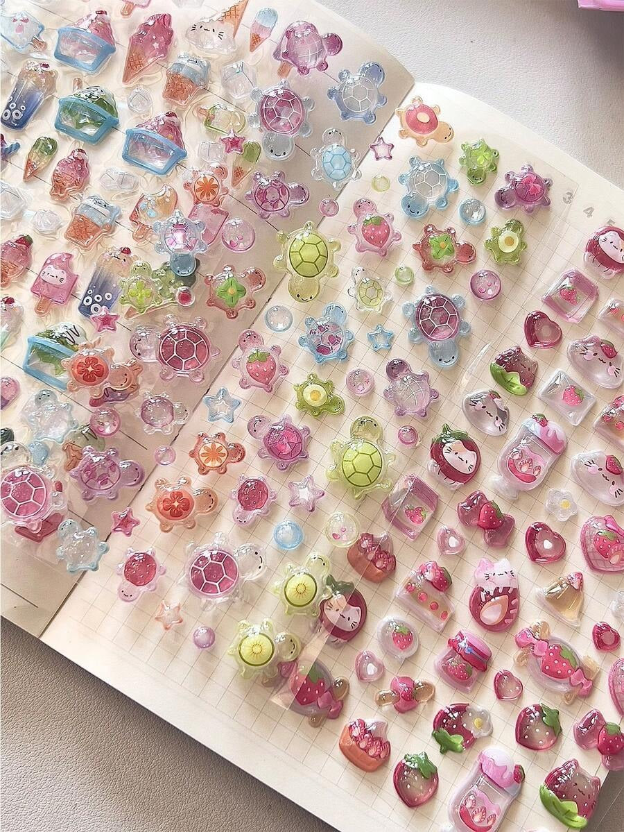 kawaii 3d stickers