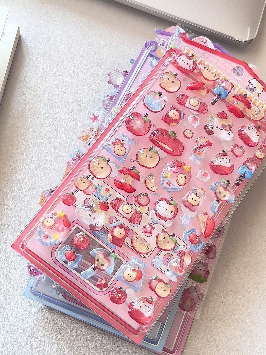 kawaii 3d stickers