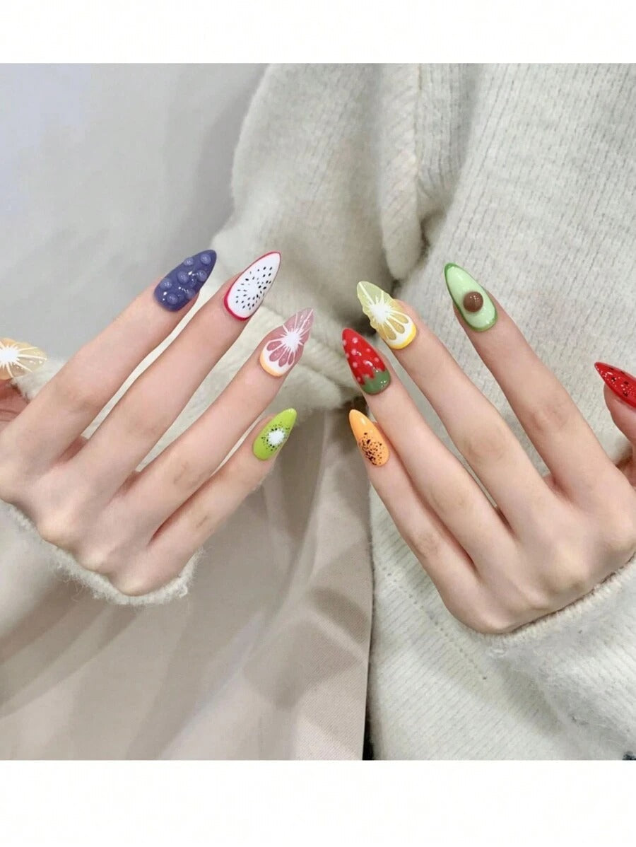 3d fruit nails