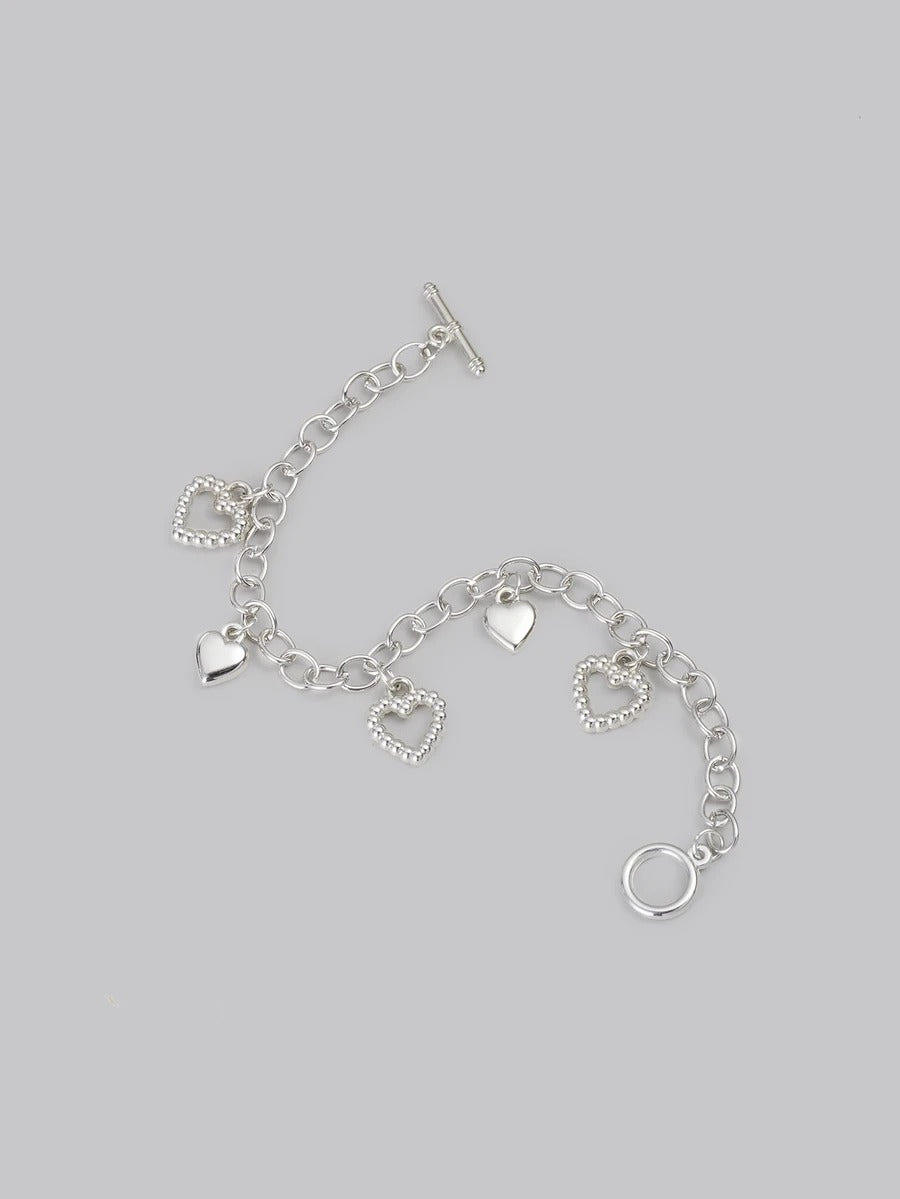 heart chain bracelet
