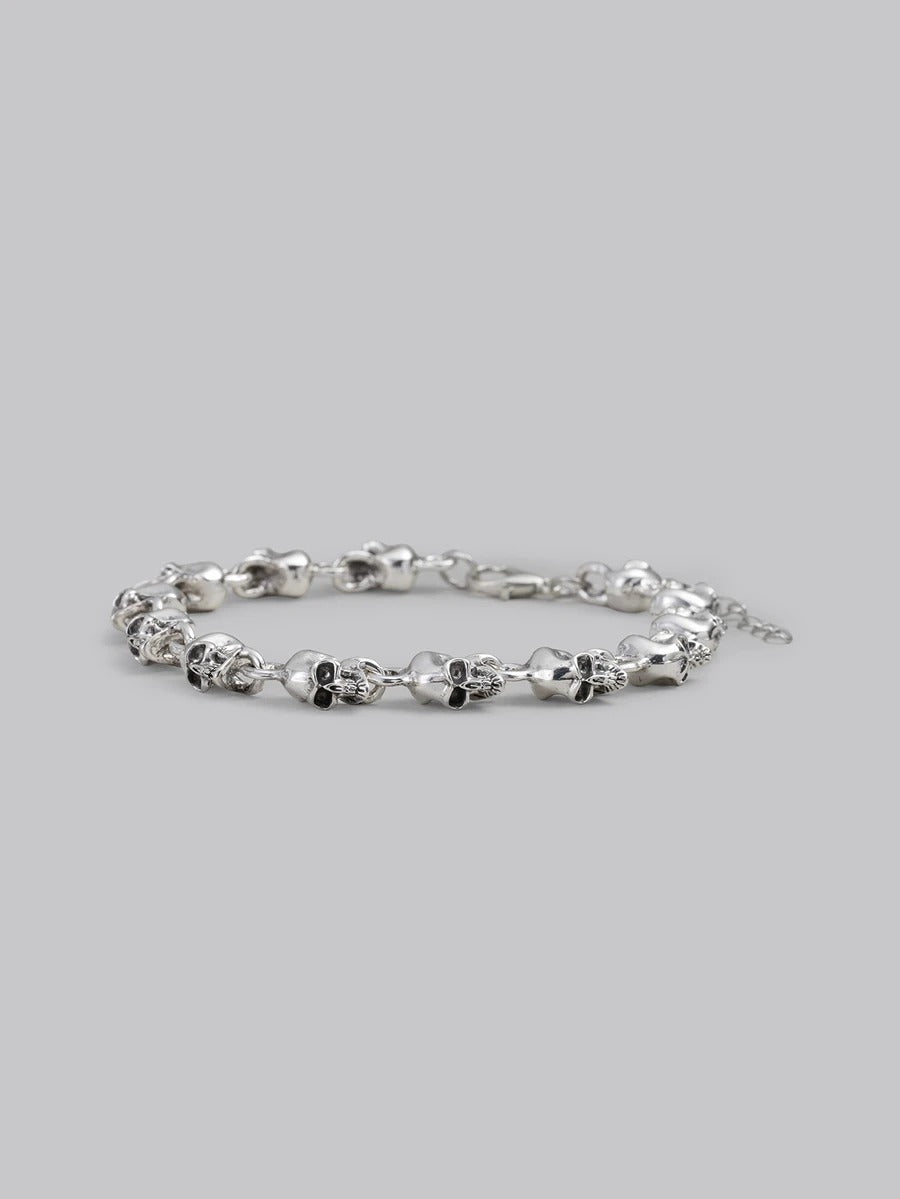 gothic skull head bracelet