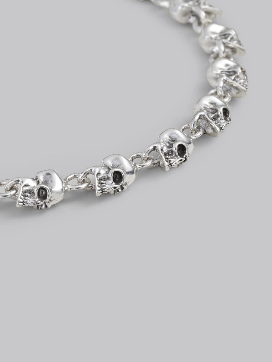 gothic skull head bracelet