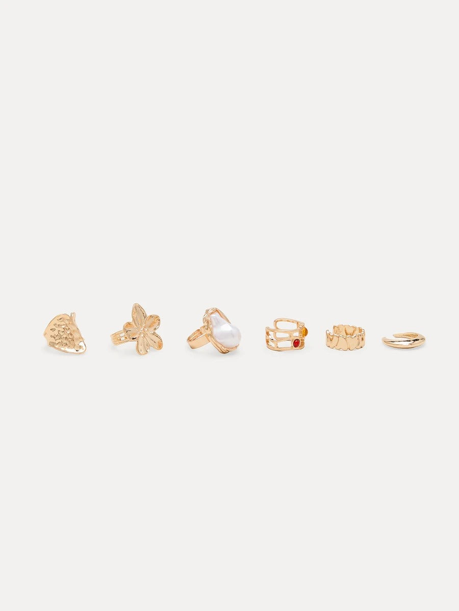 gold ring set