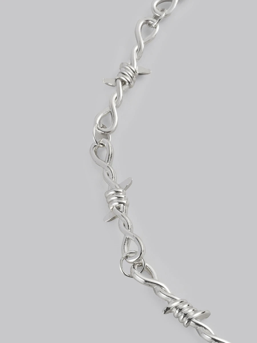 iron heart choker necklace