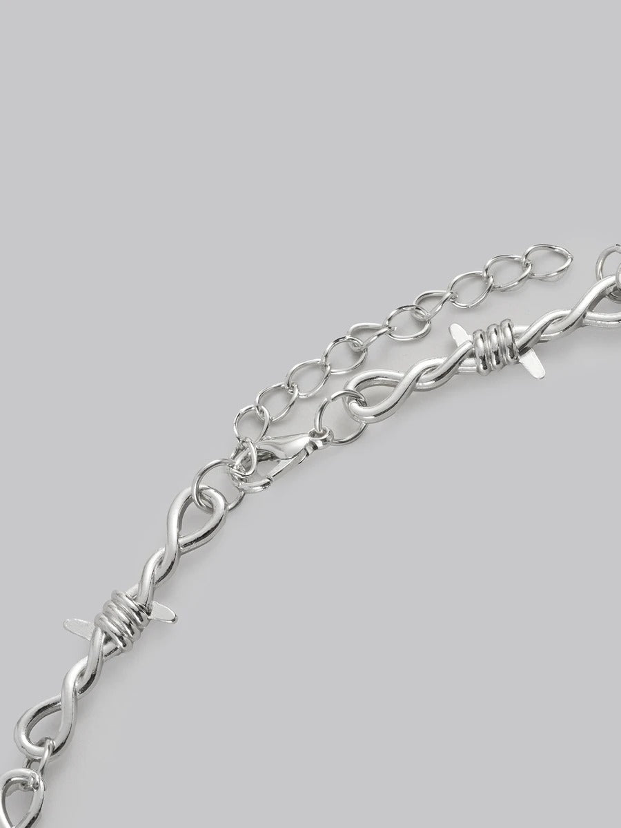 iron heart choker necklace