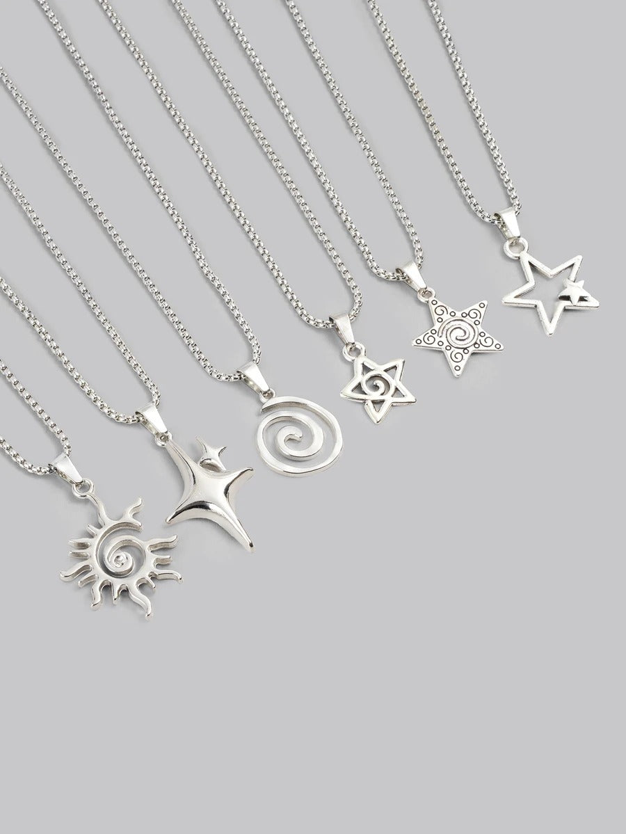 silver y2k pendants (stainless!!)