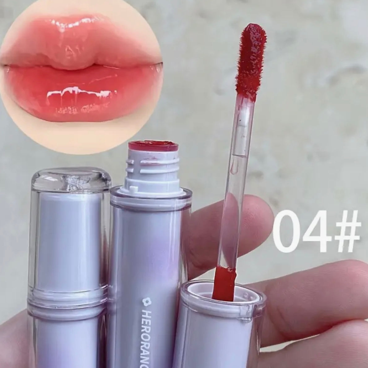herorange lip glosses