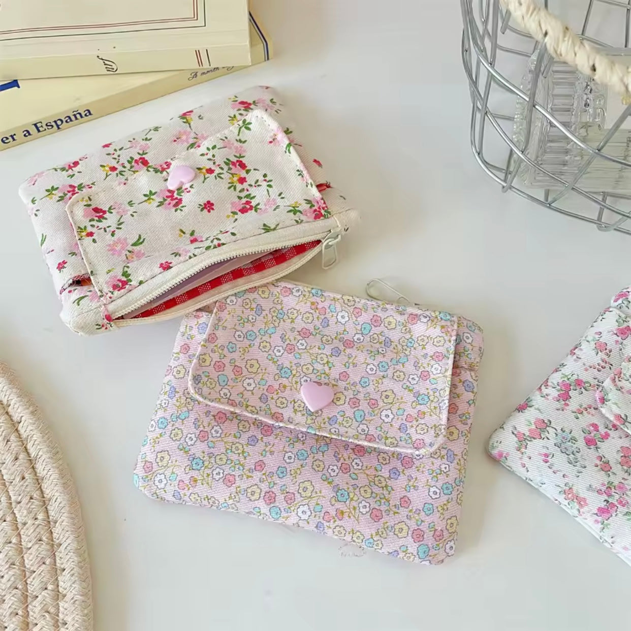 floral wallets