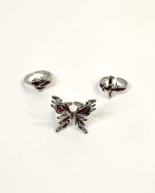 red ring set (set of three)
