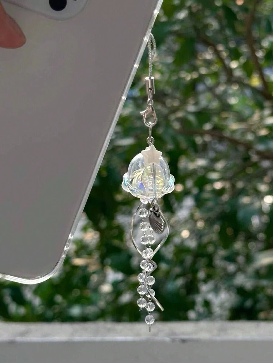 jellyfish phone charm