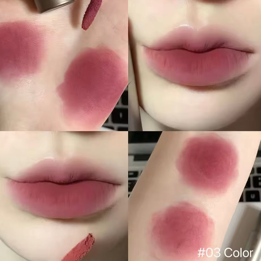 velvet textured matte lip glaze
