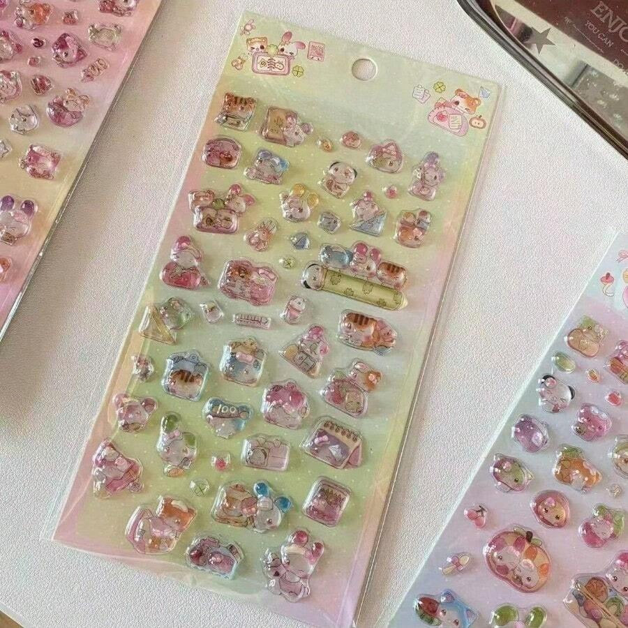 cartoon 3d stickers