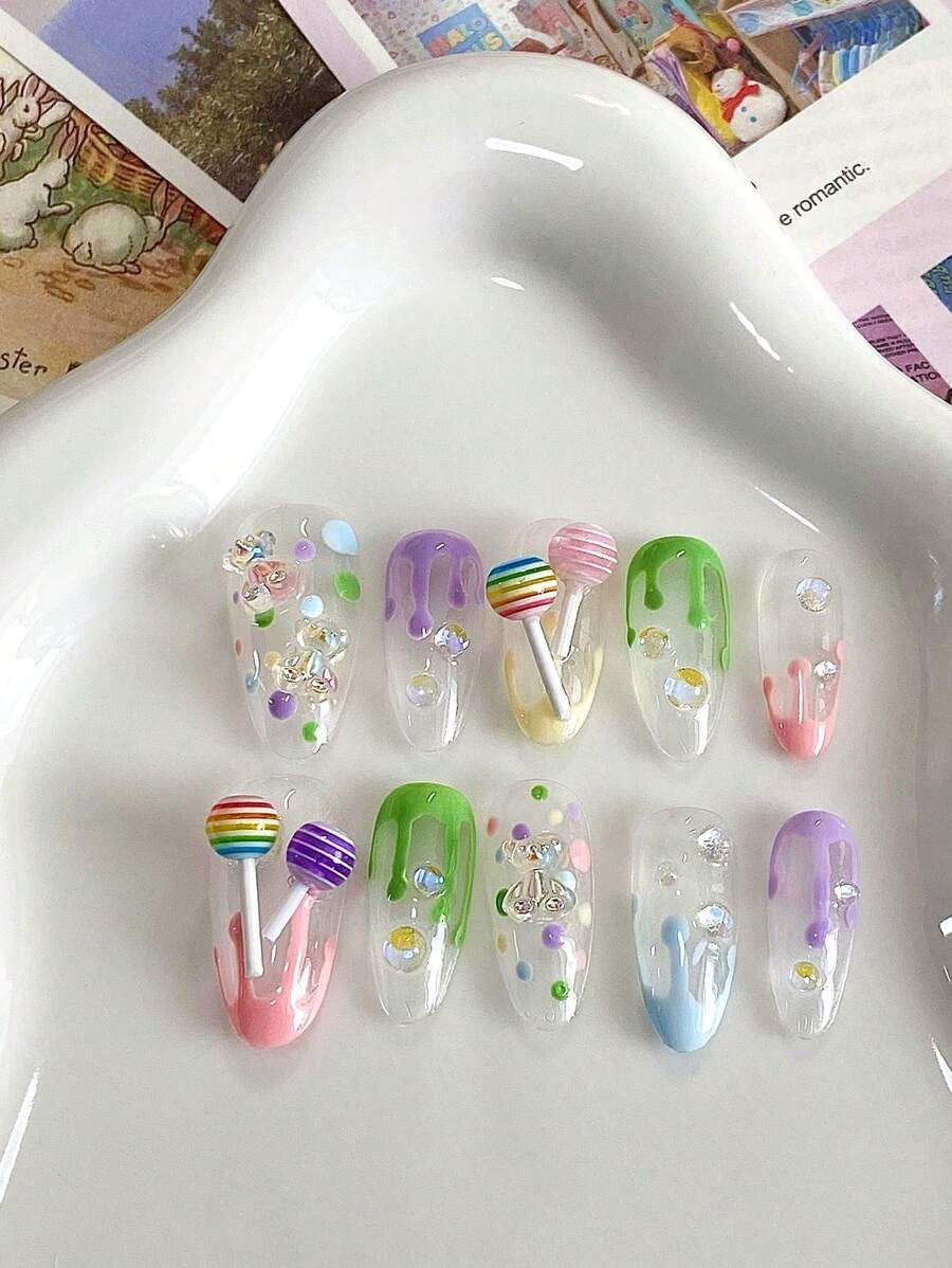 candy core nails