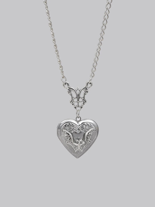 bat heart locket
