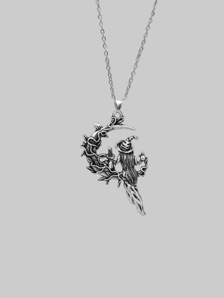 retro witch necklace