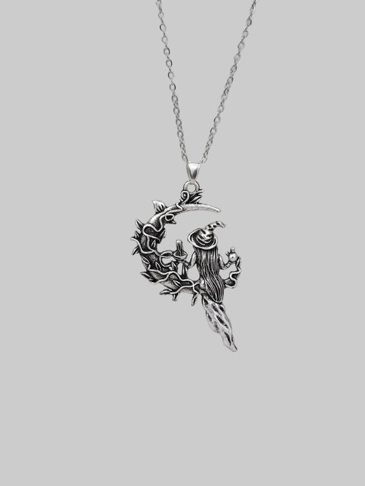 retro witch necklace