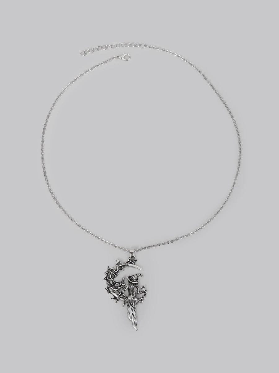retro witch necklace