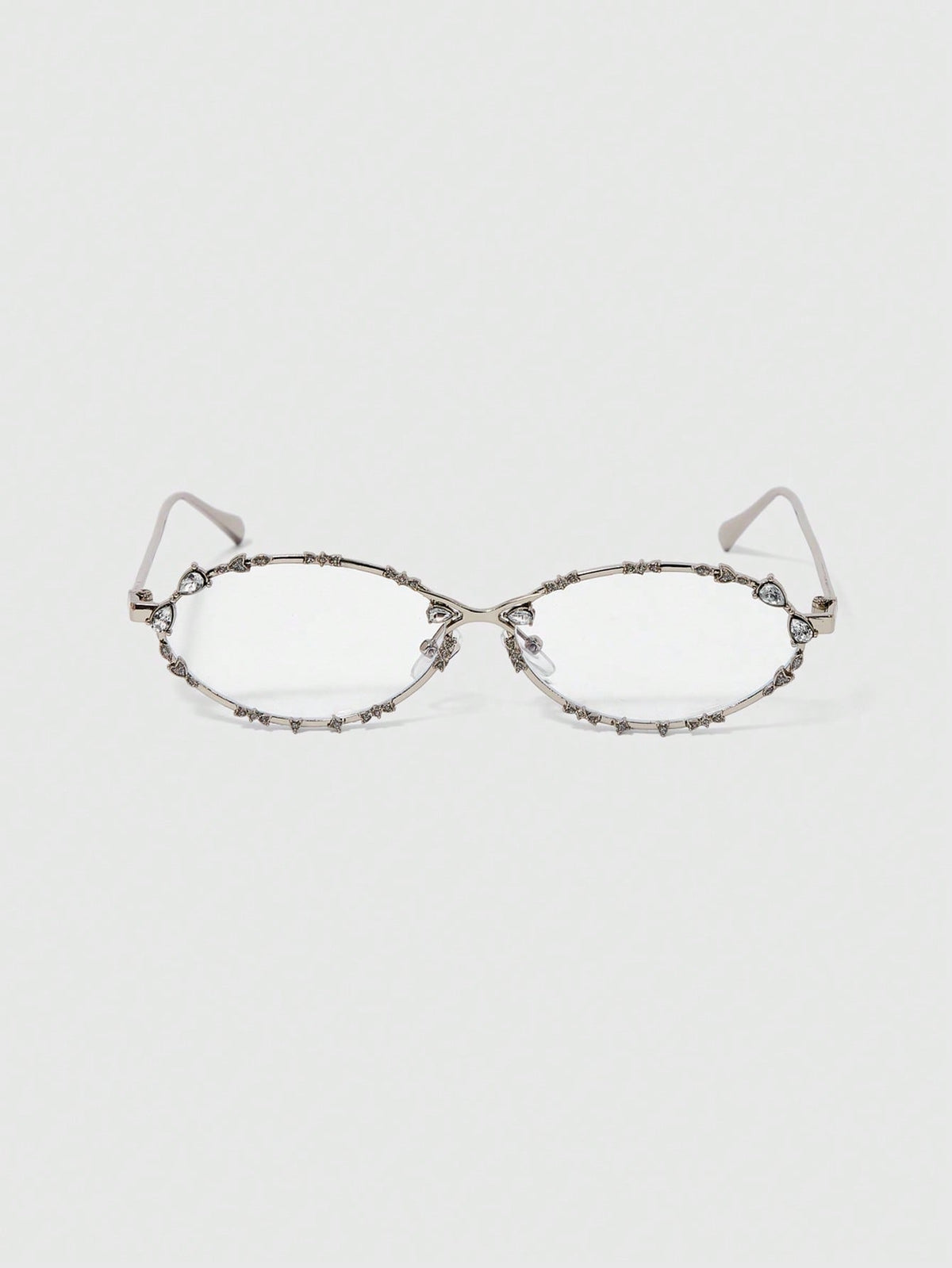 rhinestone oval glasses