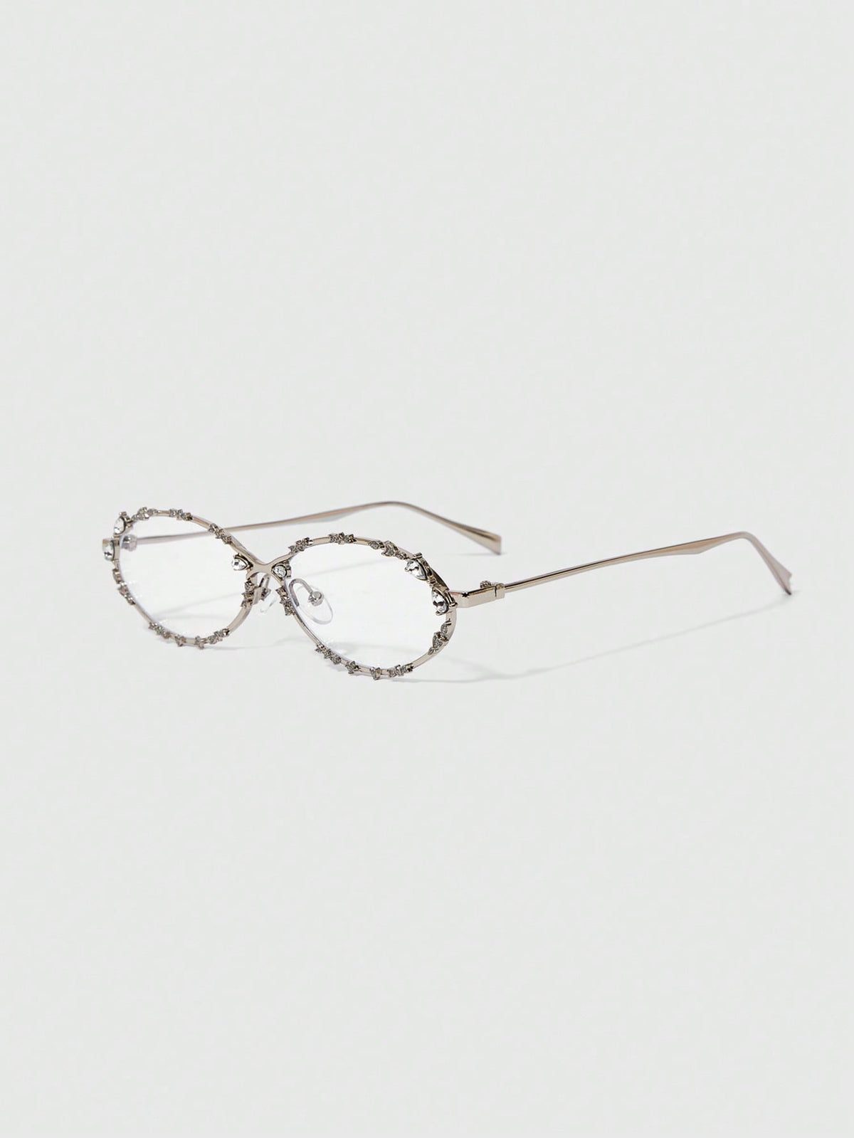rhinestone oval glasses