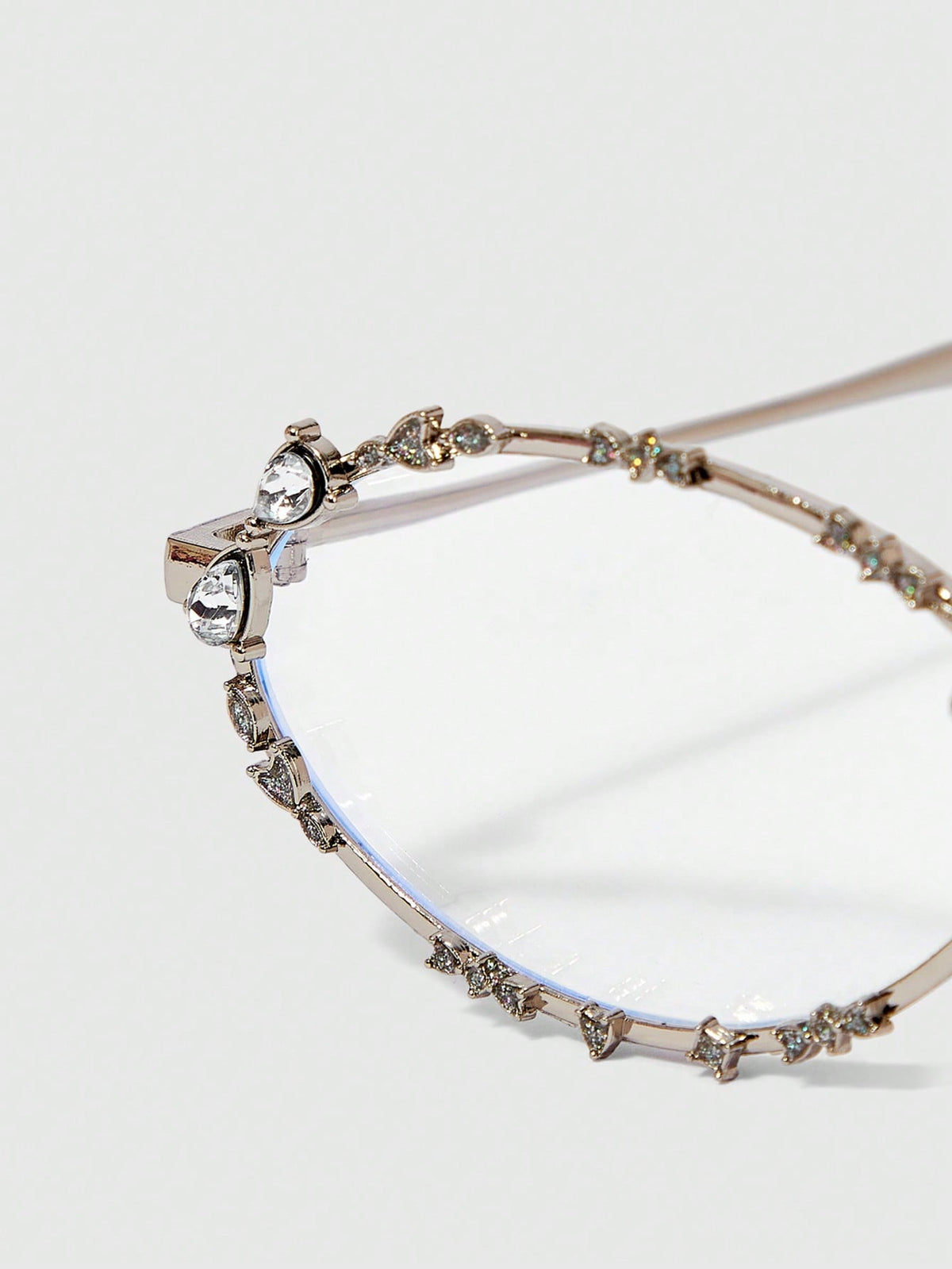 rhinestone oval glasses