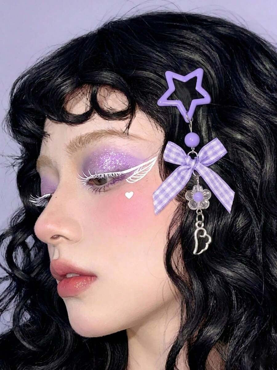 y2k star hair pins