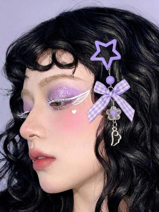 y2k star hair pins