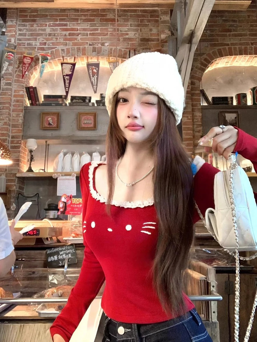 hello kitty red top