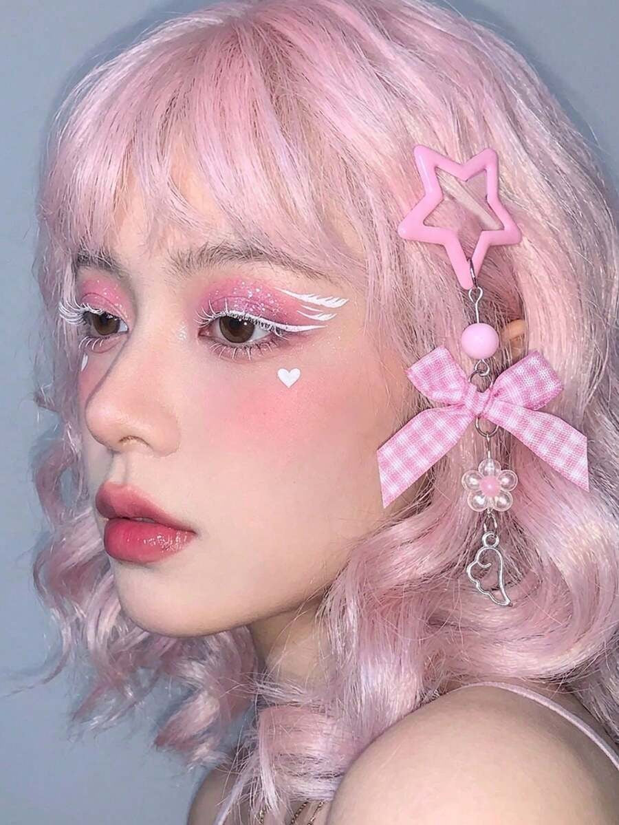 y2k star hair pins