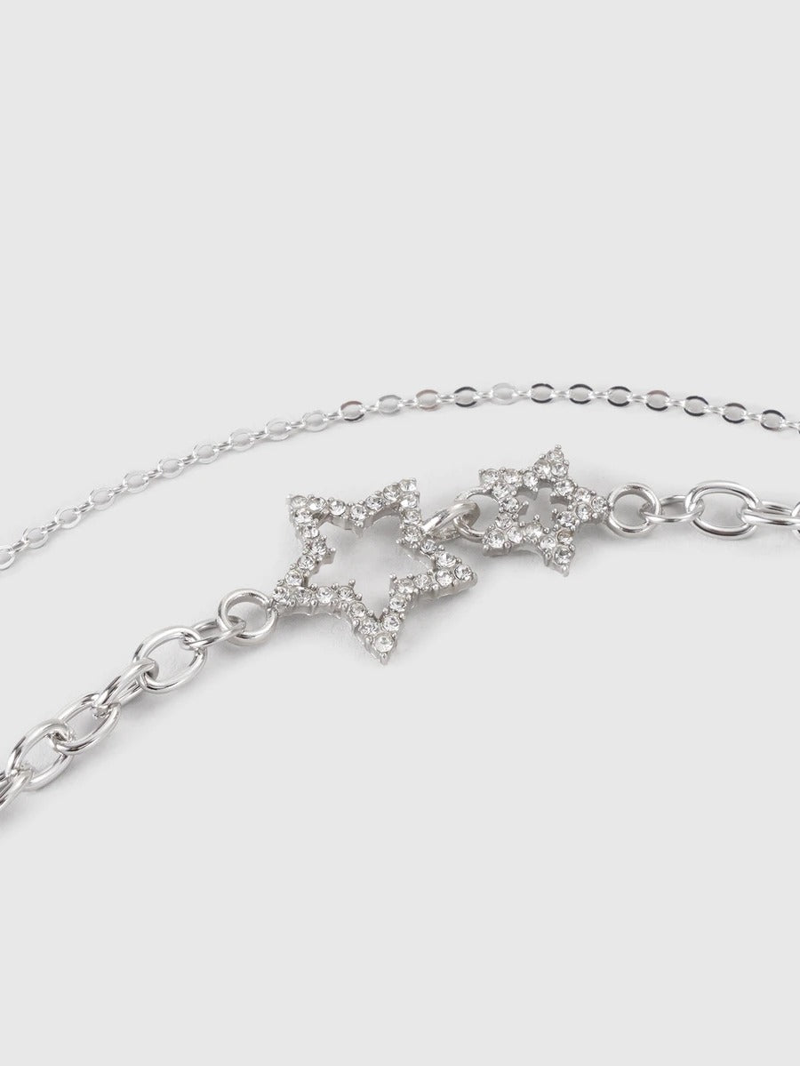 layered star necklace