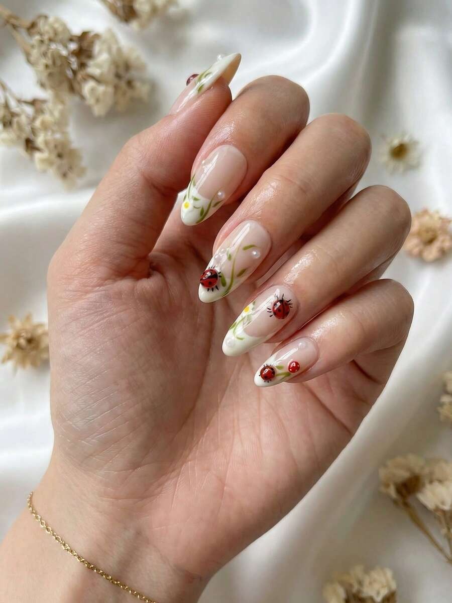 ladybug nails