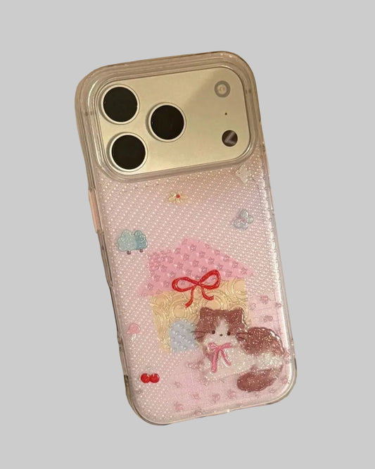 glitter cat case