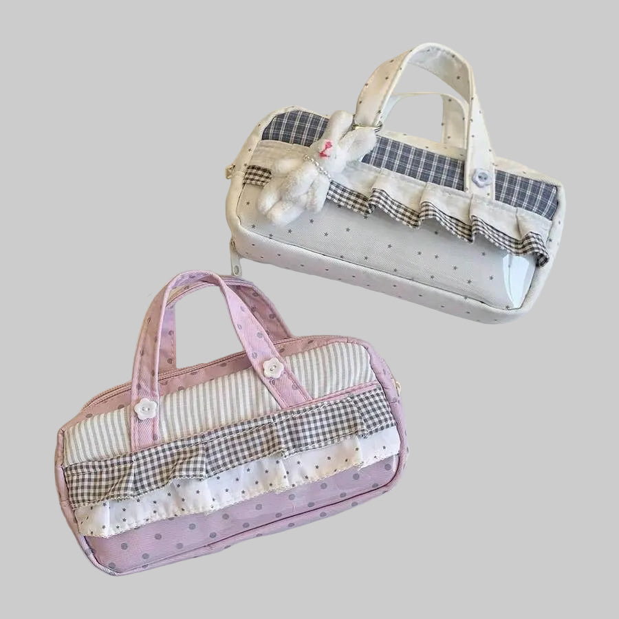 Ruffle Ribbon Pouch