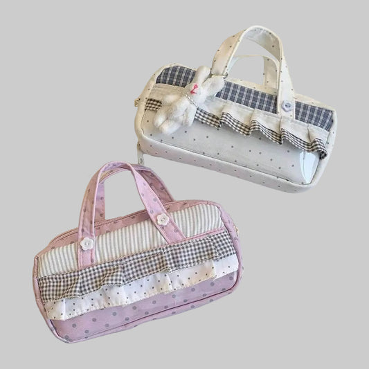 Ruffle Ribbon Pouch