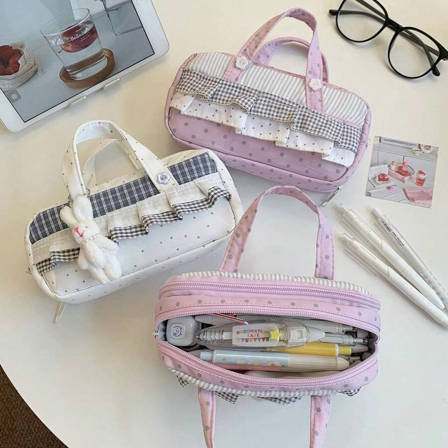 Ruffle Ribbon Pouch