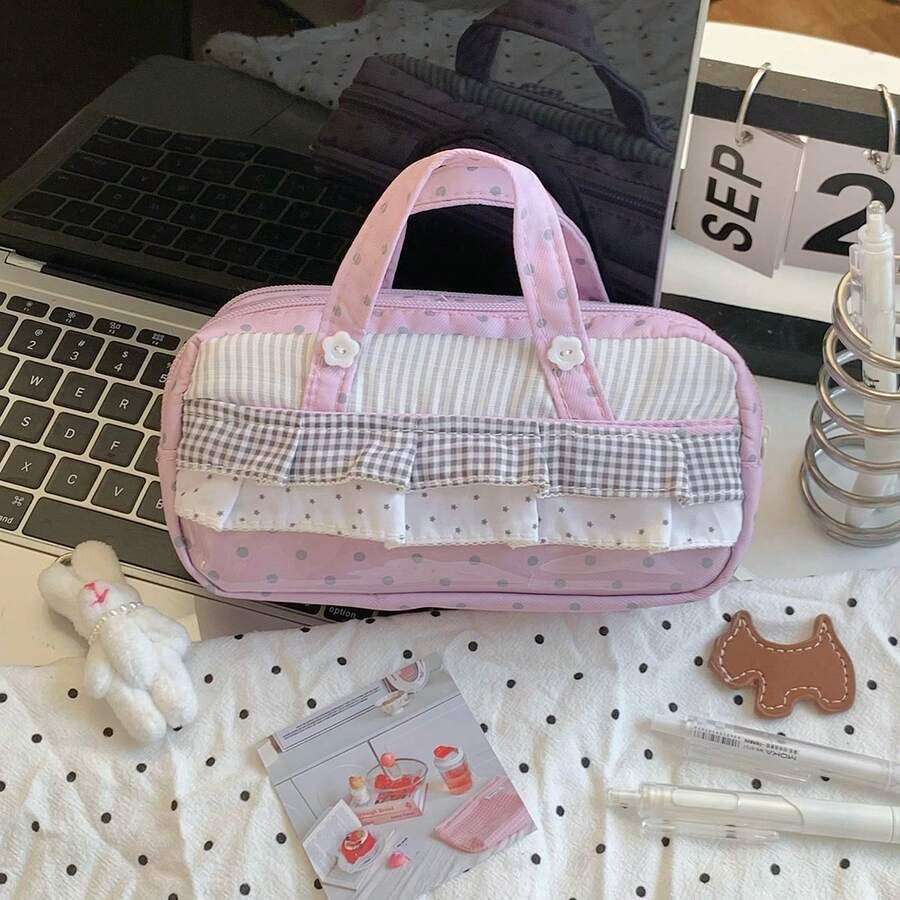 Ruffle Ribbon Pouch