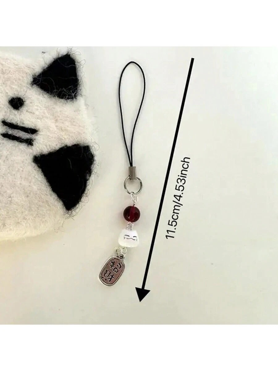 lucky cat phone charm