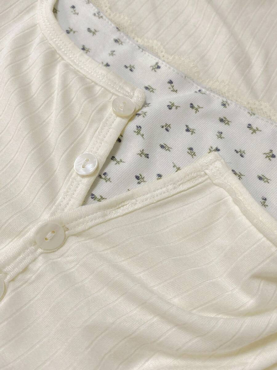 celestial lace patchwork tee