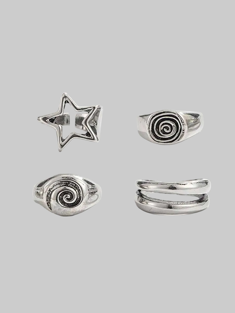 the swirly ring set