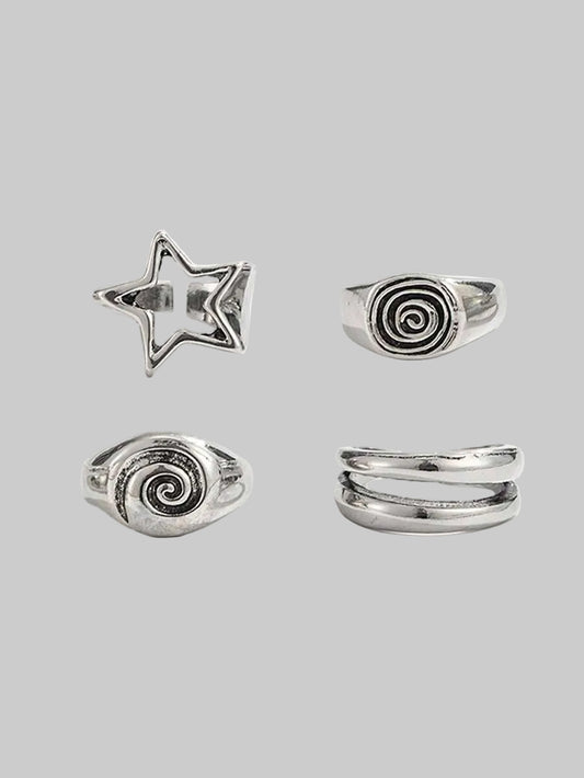the swirly ring set