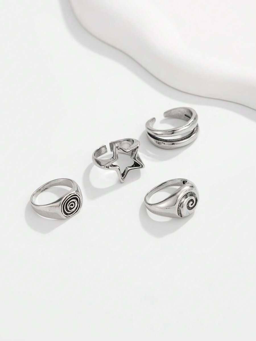 the swirly ring set