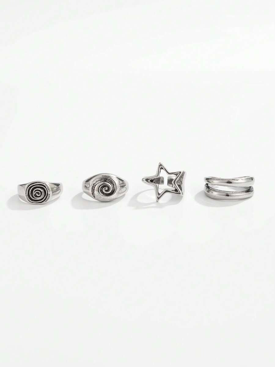 the swirly ring set