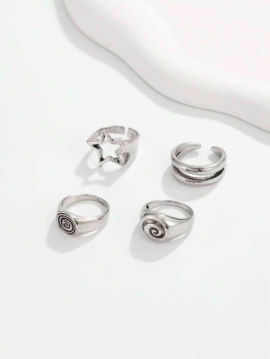 the swirly ring set