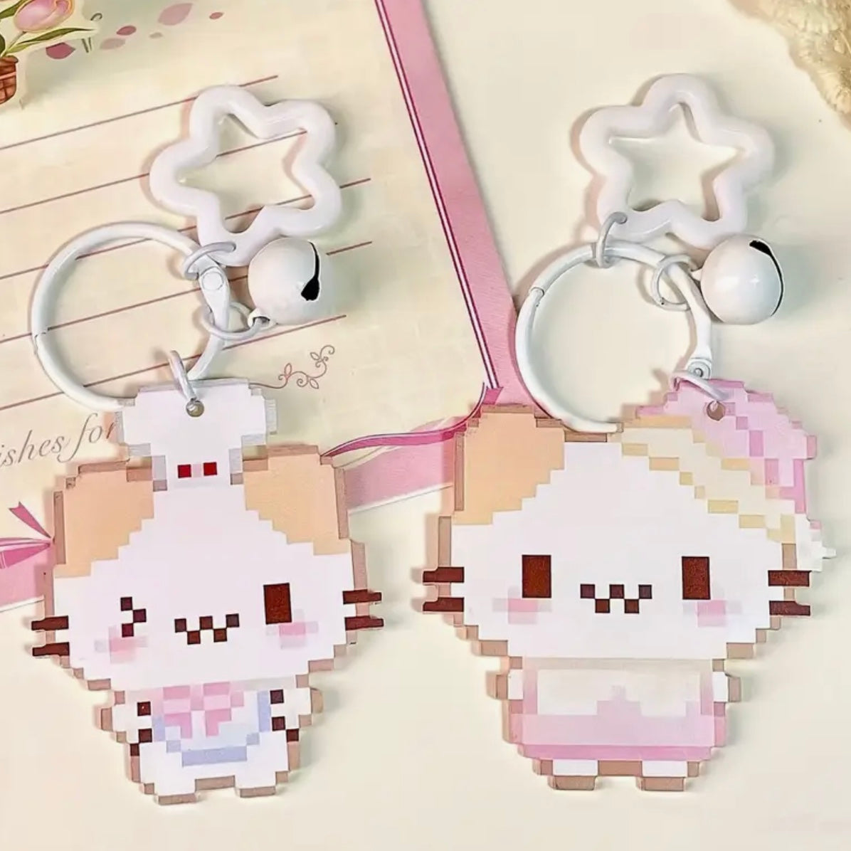 pixel keychains
