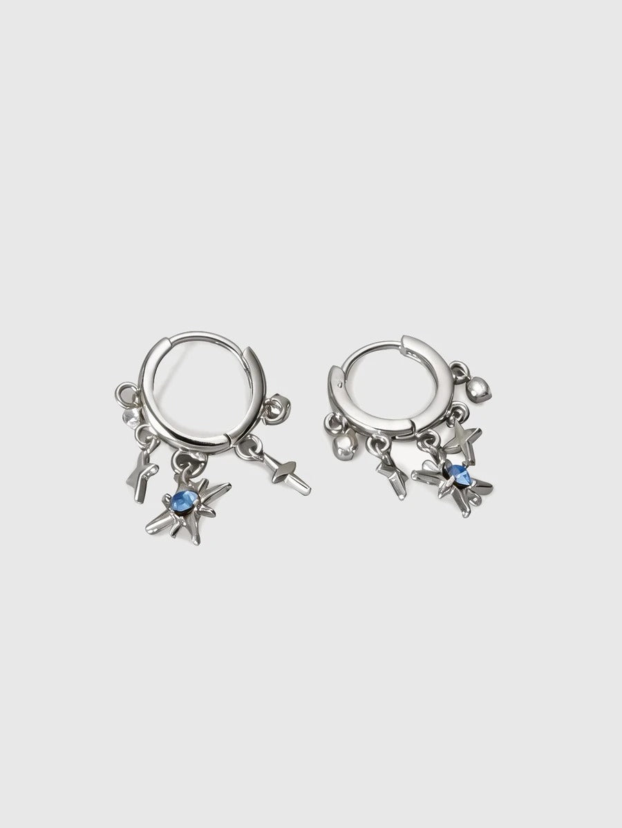 whimsigoth silver earrings