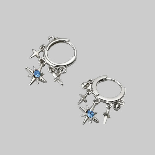 whimsigoth silver earrings