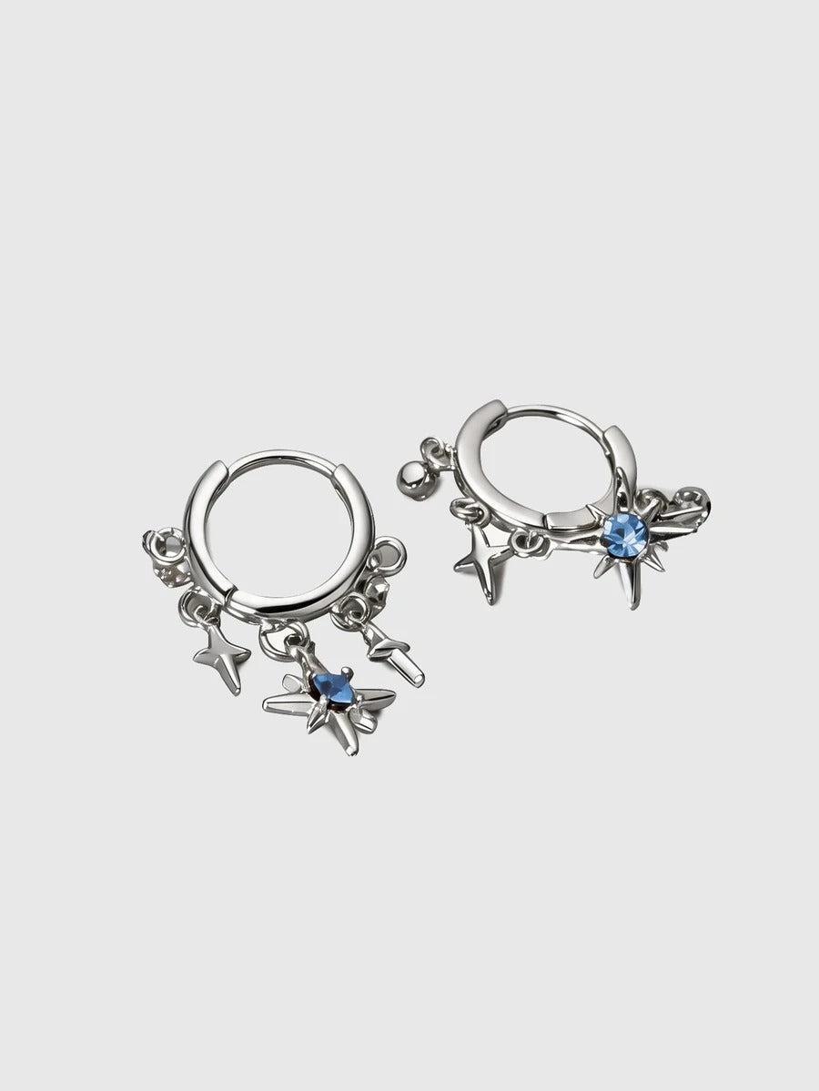 whimsigoth silver earrings